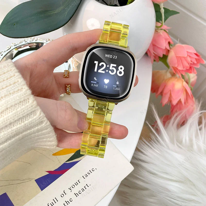 Colorful Transparent Resin Band - Elegant Bracelet