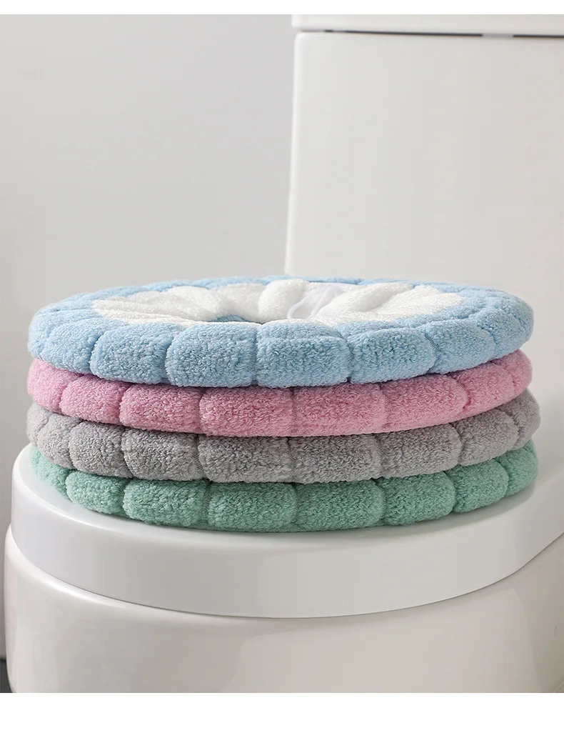 Description Picture 3 of itemToilet Cushion  Household Waterproof Toilet Cushion Winter Toilet Cover Gasket Four Seasons Universal Thickened Cover #2856
