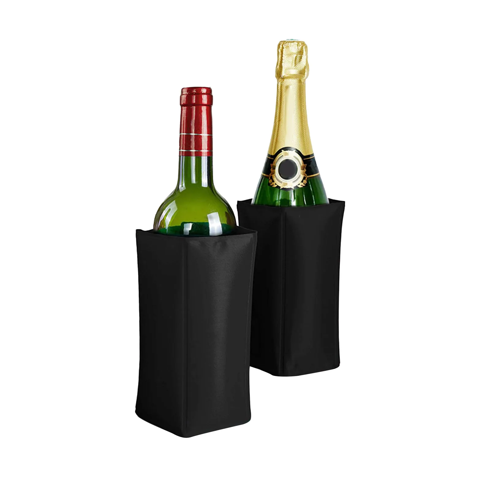 Wine Ice Pack Wine Cooler Sleeve with Protector Keep Drink & Beverage Cold Portable Wine Bottle Cooling Sleeve Freezer for Camping BBQ
