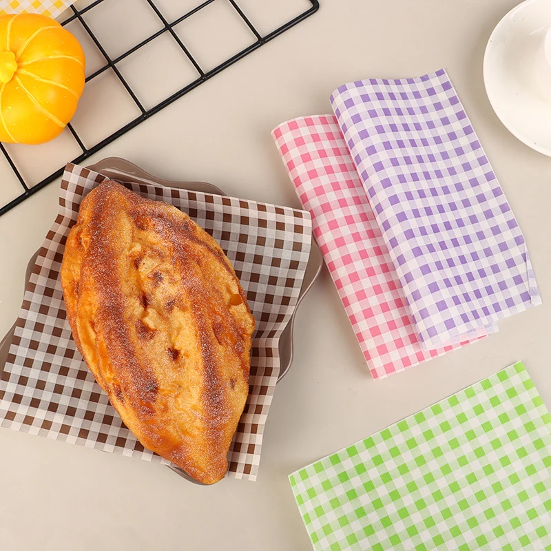 50 Sheets Greaseproof Wax Paper – Multi-Color Oil-Proof Food Wrapping Sheets for Sandwi... - SKU GWP02020 - UGI Packaging