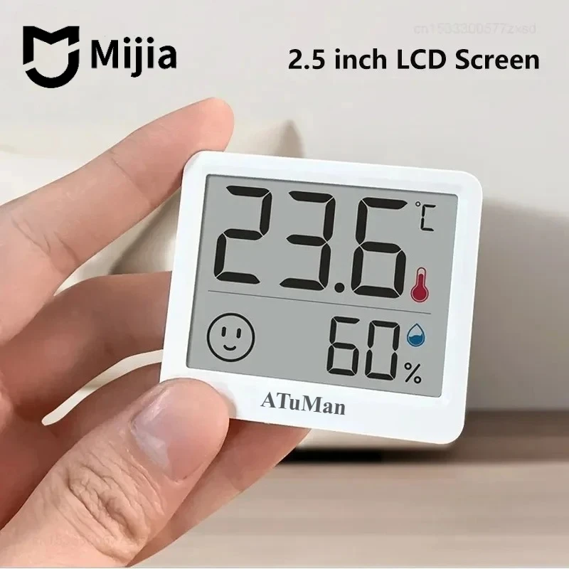 Mijia DUKA Atuman 2.5 Inch LCD Electronic Digital Temperature Humidity Meter Indoor Thermometer Hygrometer Weather Sensor Clock