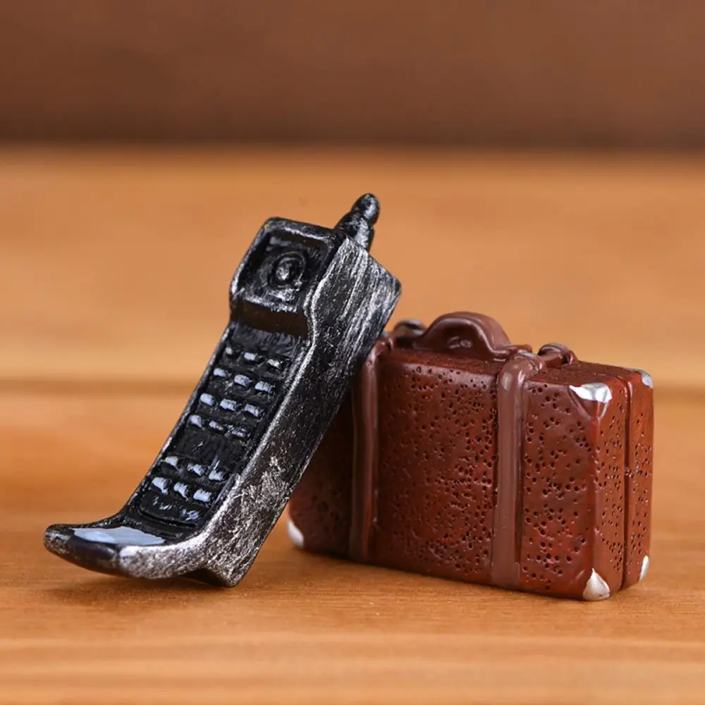 Classic Retro Nostalgic Camera Voice Recorder Model Dollhouse Figurine Ornaments