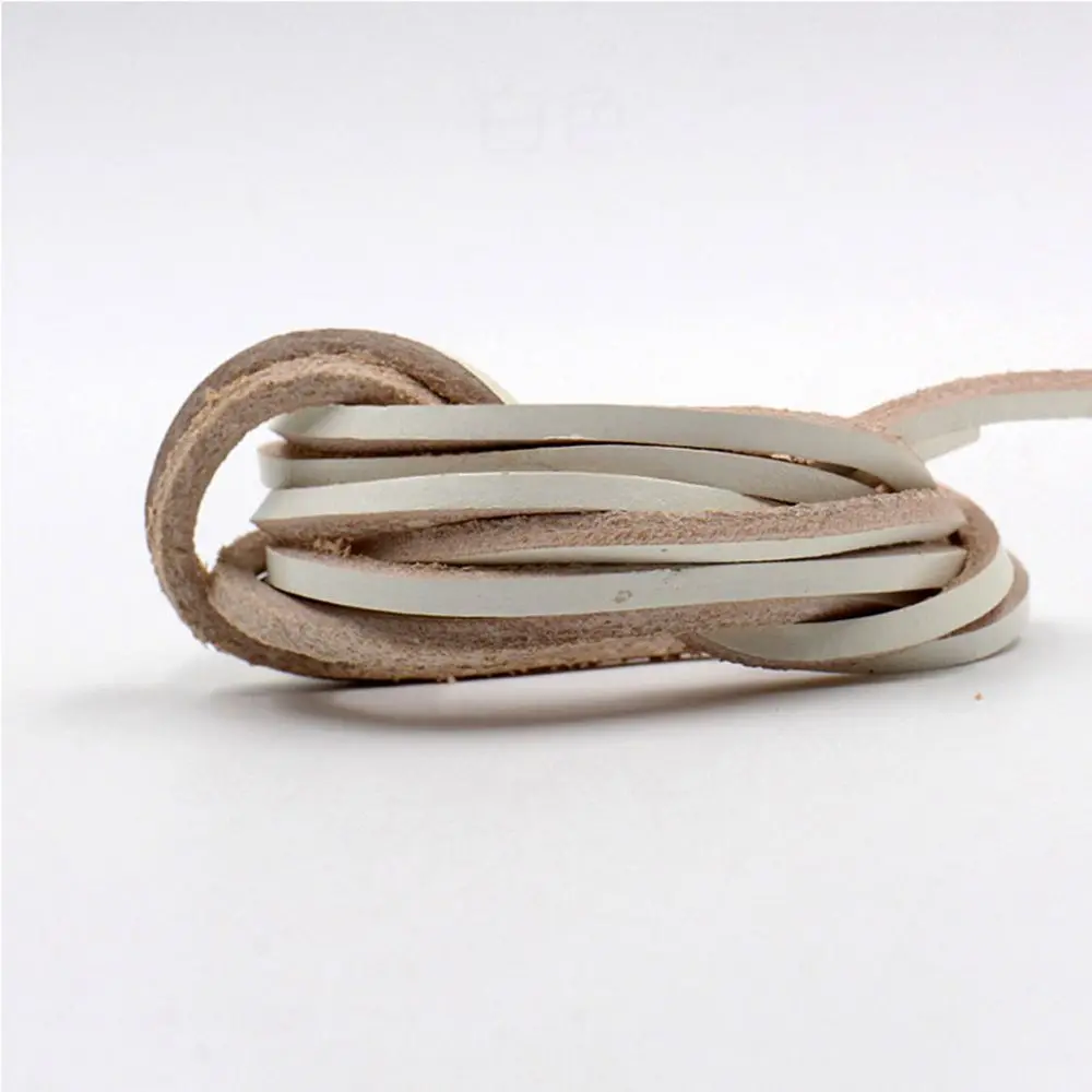 100cm Unisex Leather Boot Shoelaces - Premium Cowhide Shoe Accessories