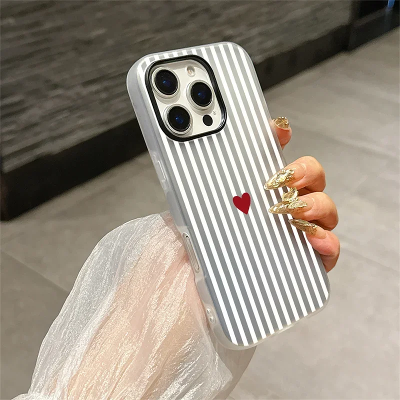 Colorful Vertical Stripes Candy Matte Soft Phone Case