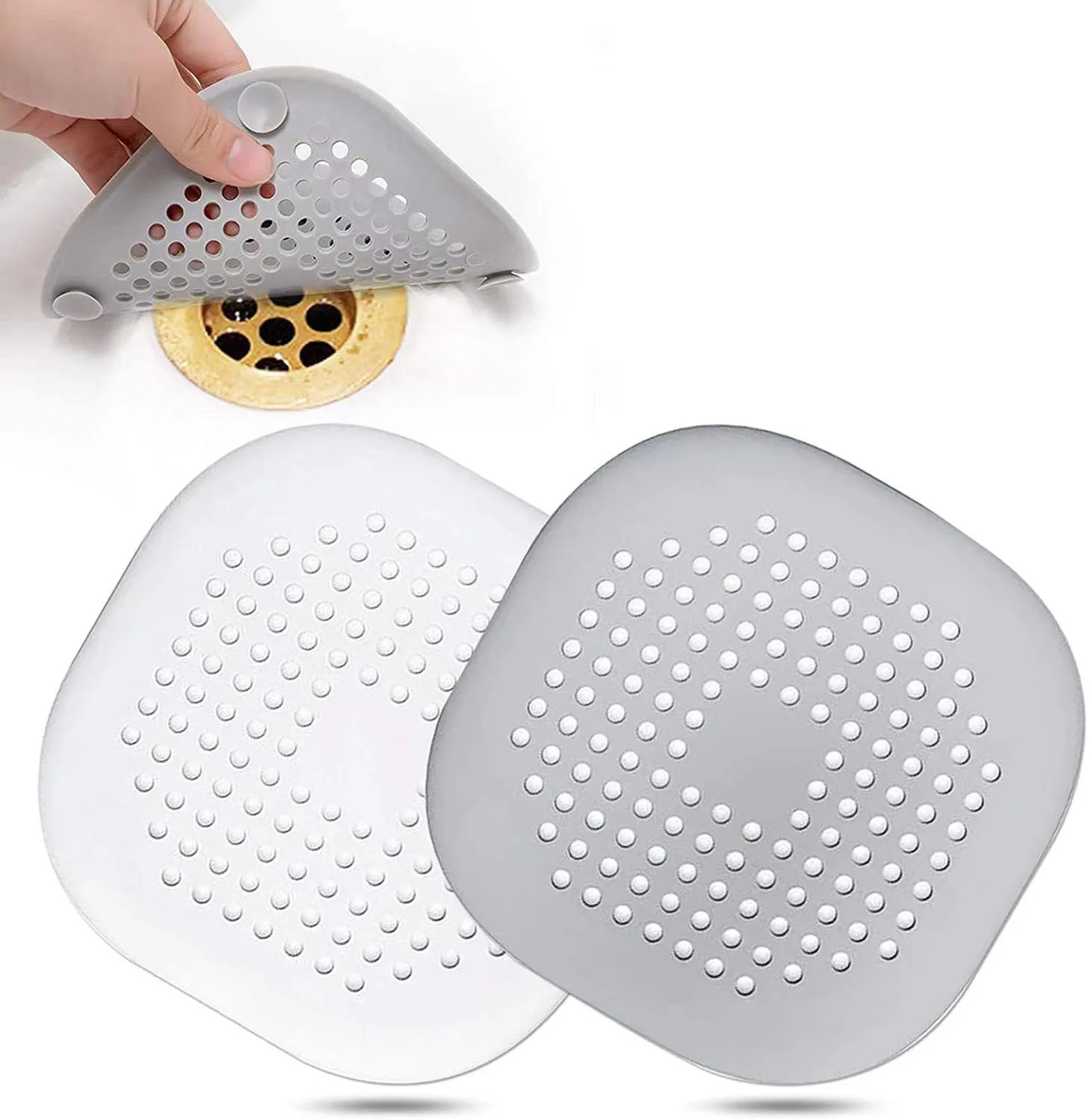 Hair Filter Sink Anti-Blocking Strainer sink filter sink strainer shower drain catcher floor drain filter hair drain catcher hair drain filter floor drain hair catcher drain hair catcher floor drain hair filter washbasin plug Bathtub Shower Floor Drain Stopper Silicone Kitchen Deodorant Plug Bathroom Accessories