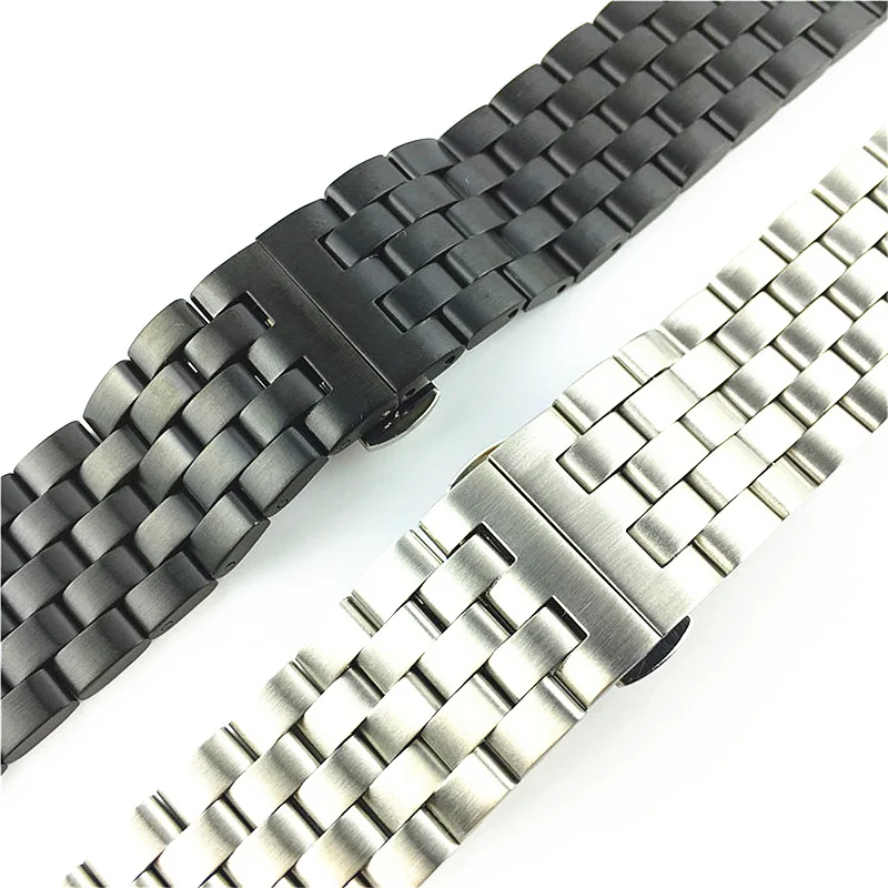 Solid Stainless Steel Waterproof Watch Strap Replacement Bracelet