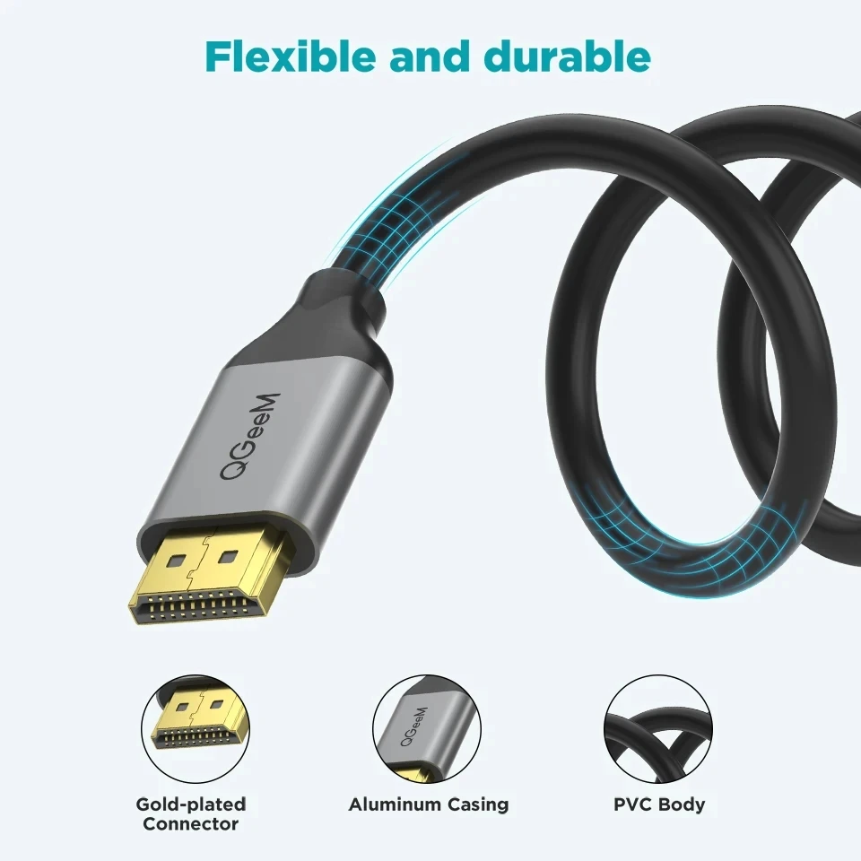 Premium 8K HDMI 2.1 Cable with 120Hz Support