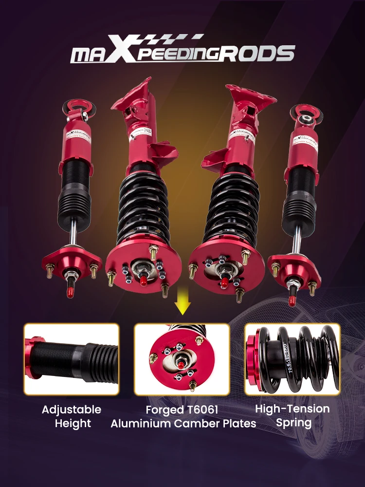 BMW E36 Coilover Suspension Kit - 24-Way Adjustable | Shock Absorbers | Suspension System