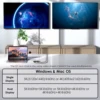 WAVLINK USB 3.0/USB C to DisplayPort/HDMI Display Adapter Dual 5K@60Hz Monitor Hub For Mac M1 M2 Windows DisplayLink DL6950 Chip 2