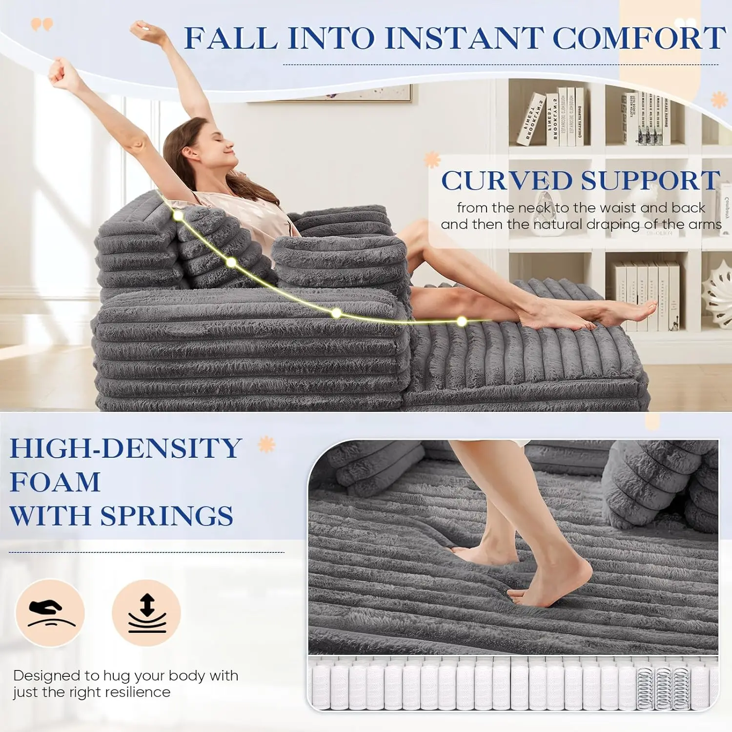 Oversized Chaise Lounge Indoor - Comfort