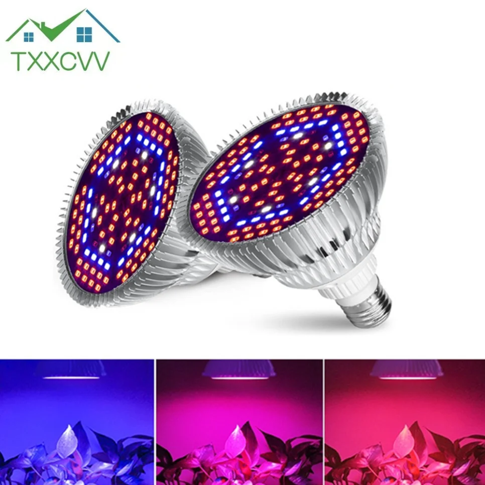TxxCvv LED Grow Bulb Full Spectrum Plant Light E27 Phyto Lamp E14 Fitolamp Greenhouse Hydroponic Flowers 85-265V Phytolamp