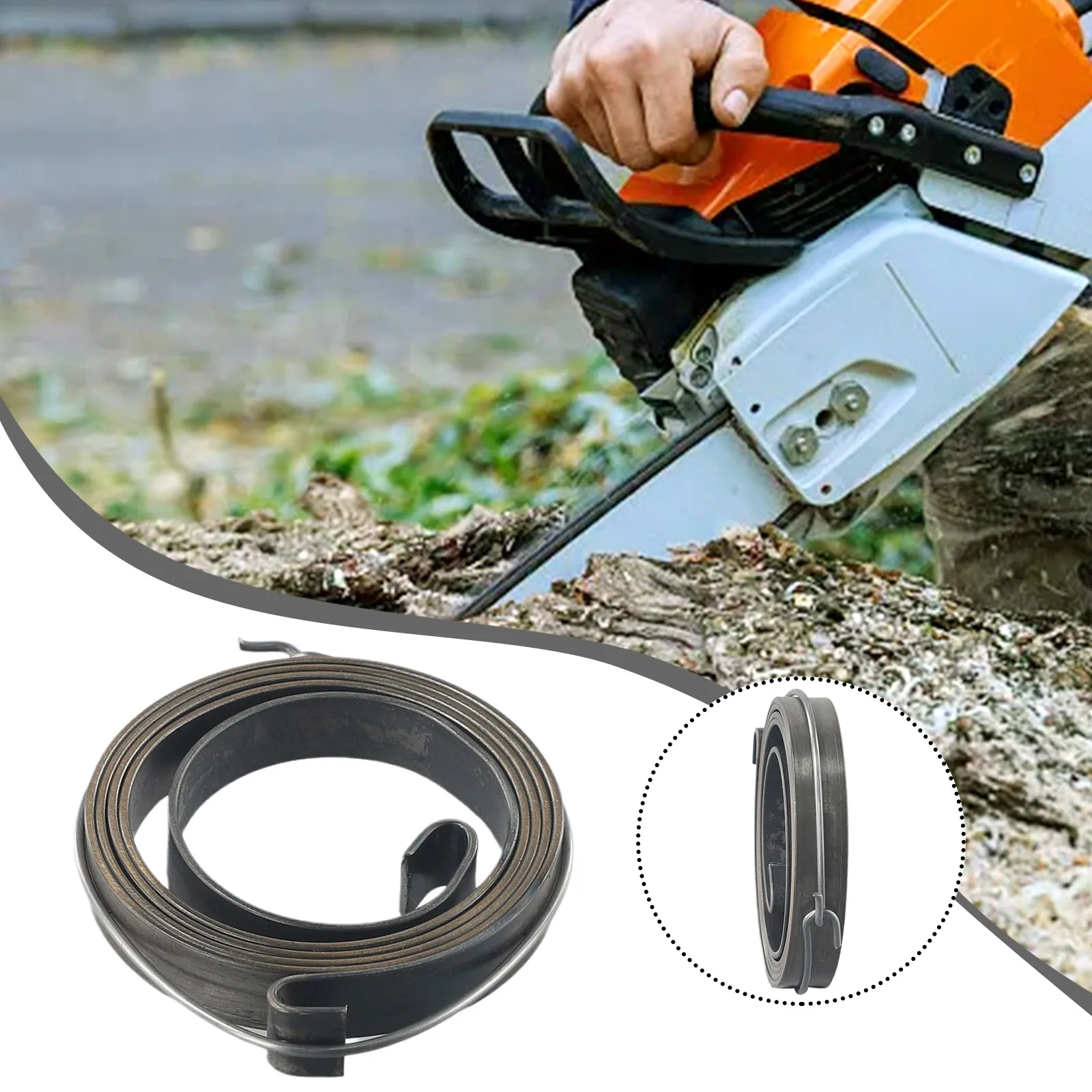 

Recoil Starter Spring 10.3mm Height Recoil Easy Starter Spring Accessories For Chinese Chainsaw 5200/5800 52cc 58cc Spare Parts