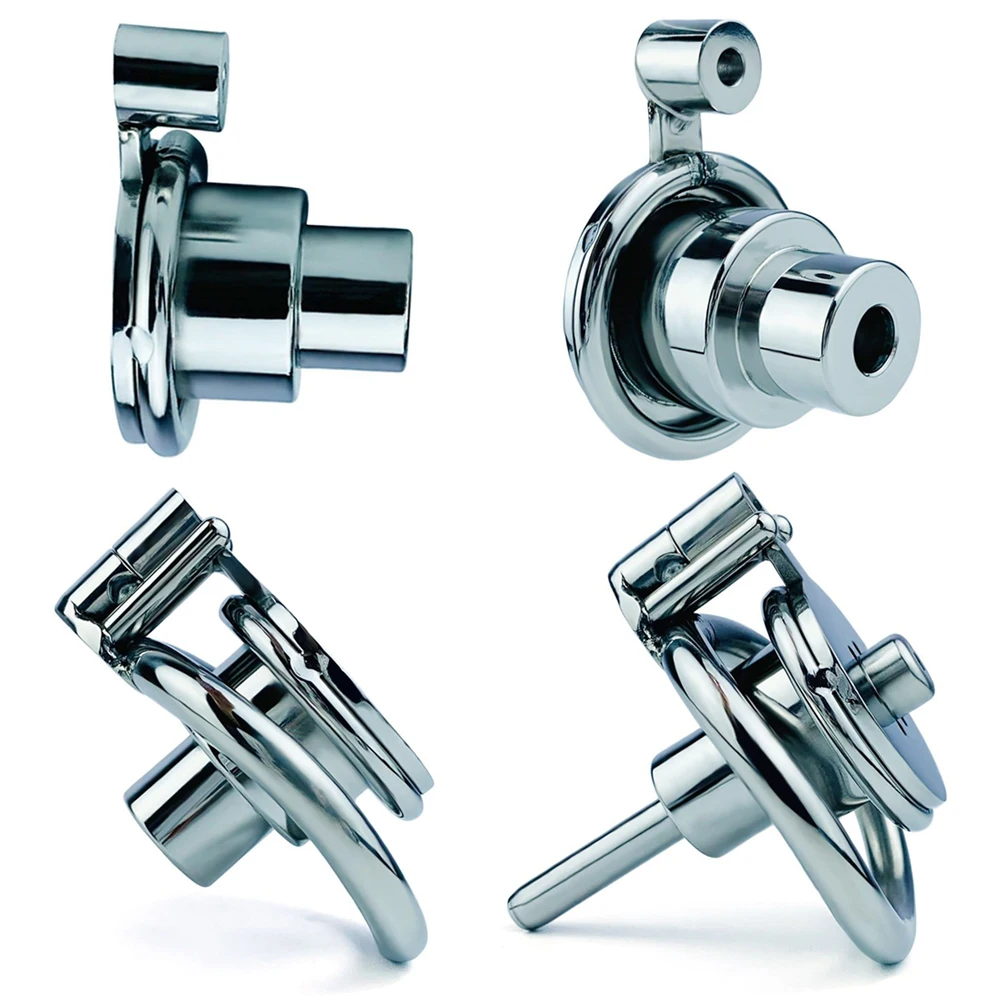FRRK Stainless Steel Inverted Male Chastity Cage Device With Metal Urethral Catheter Lock Cock Penis Rings 정조대 Sex Toys For Men penis chastity cage chastity lock sex toy chastity cage accessory