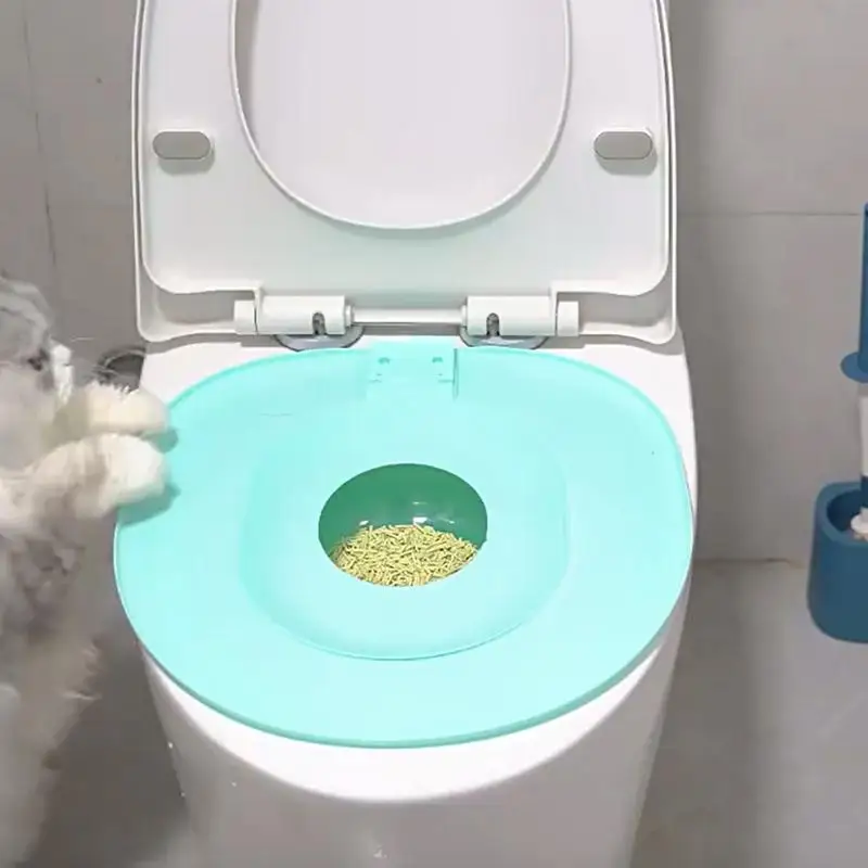 Cat Toilet Training Kit Toilet Litter Box Trainer Reusable Urinal Seat Potty Cat Trainer Pet Cleaning Care cat toilet trainer