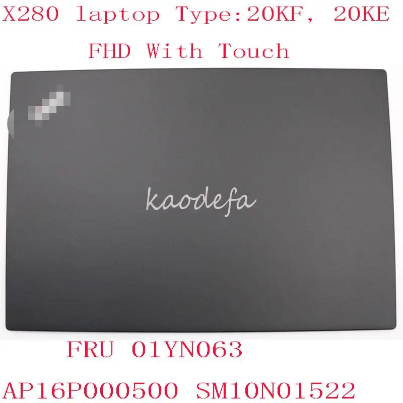 Cover Posteriore X280 Per Cover Lcd X280, Cover Superiore Fru 01 Yn063 Ap16P000500 Sm10N01522 Con Touch 100% Ok