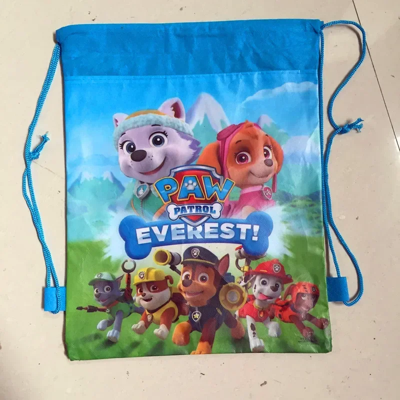 

Paw Patrol Anime Cartoon Pattern Printing Backpack Bag Drawstring Pocket Baby School Storage Bag Children Birthday Gift Kid Toy