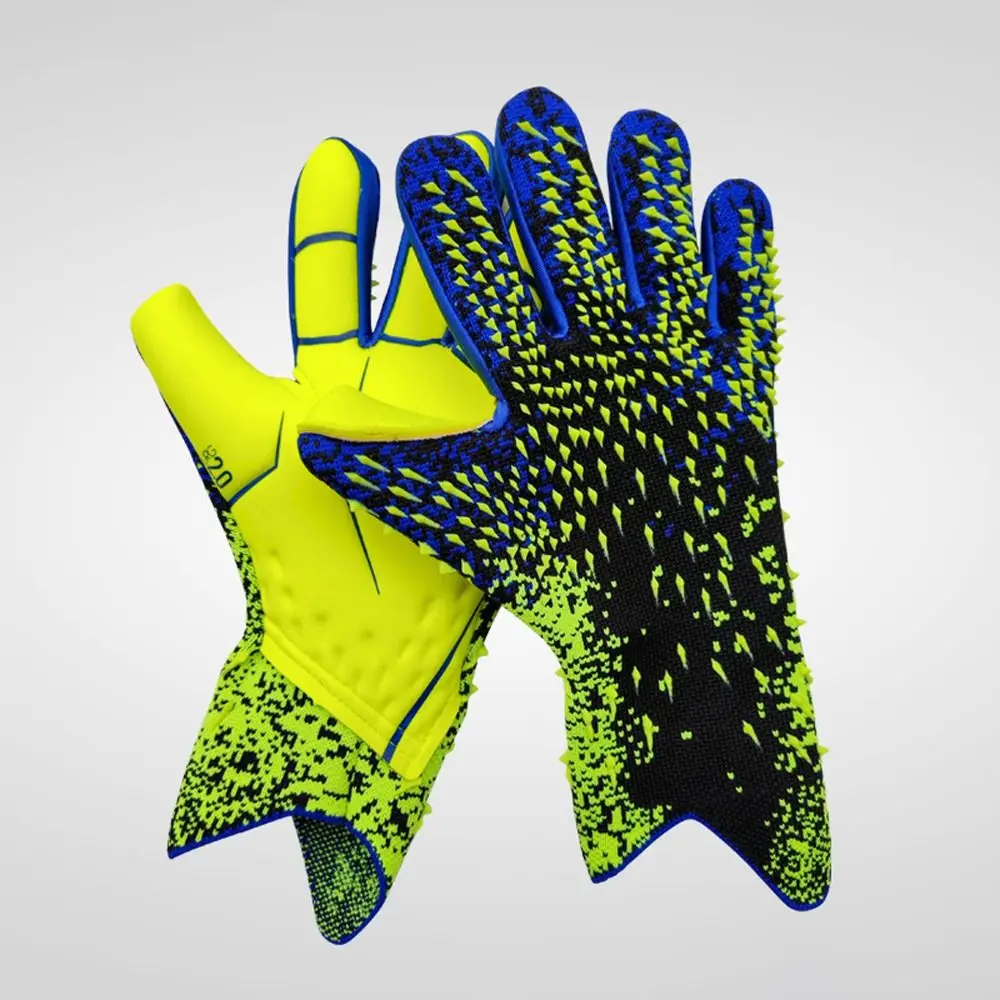 1 Pair Anti-Slip Kids Goalie Gloves Finger Protection Cushioning Goalkeeper Gloves Breathable Wear Resistant Soccer Match