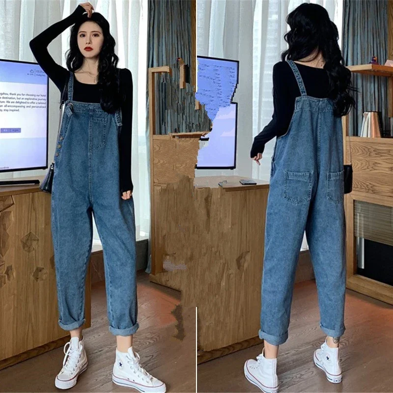 2023 New Pregnancy Clothing Loose Demin Maternity Strap Pant Pregnant Rompers Trousers For Women Jeans Overalls Jumpsuit Clothes sexy men clothing ropa hombre skinny jeans denim pant jumpsuit multi pocket demin overalls casual romper mens strappy trousers