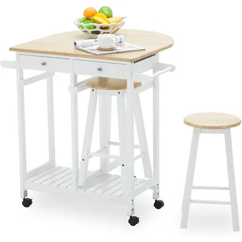 Rolling Kitchen Island Cart Trolley 1