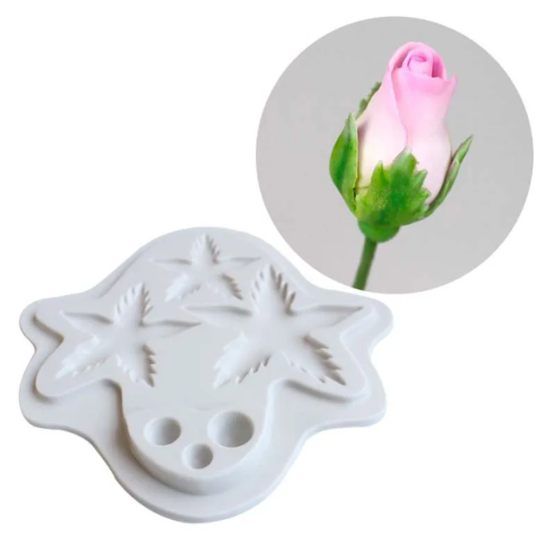 

Mimosa Flower Mulberry Leaf Fondant Cake Silicone Beautiful Flower Wedding Baking Mold Mousse Sugar Craft Icing Mat Pastry Tools