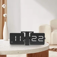 Retro Flip Clock Digital Display – Battery Operated Wall & Tabletop Flip Clock – Large Black Vintage Style Clock – 12 Hour AM/PM - Image 4