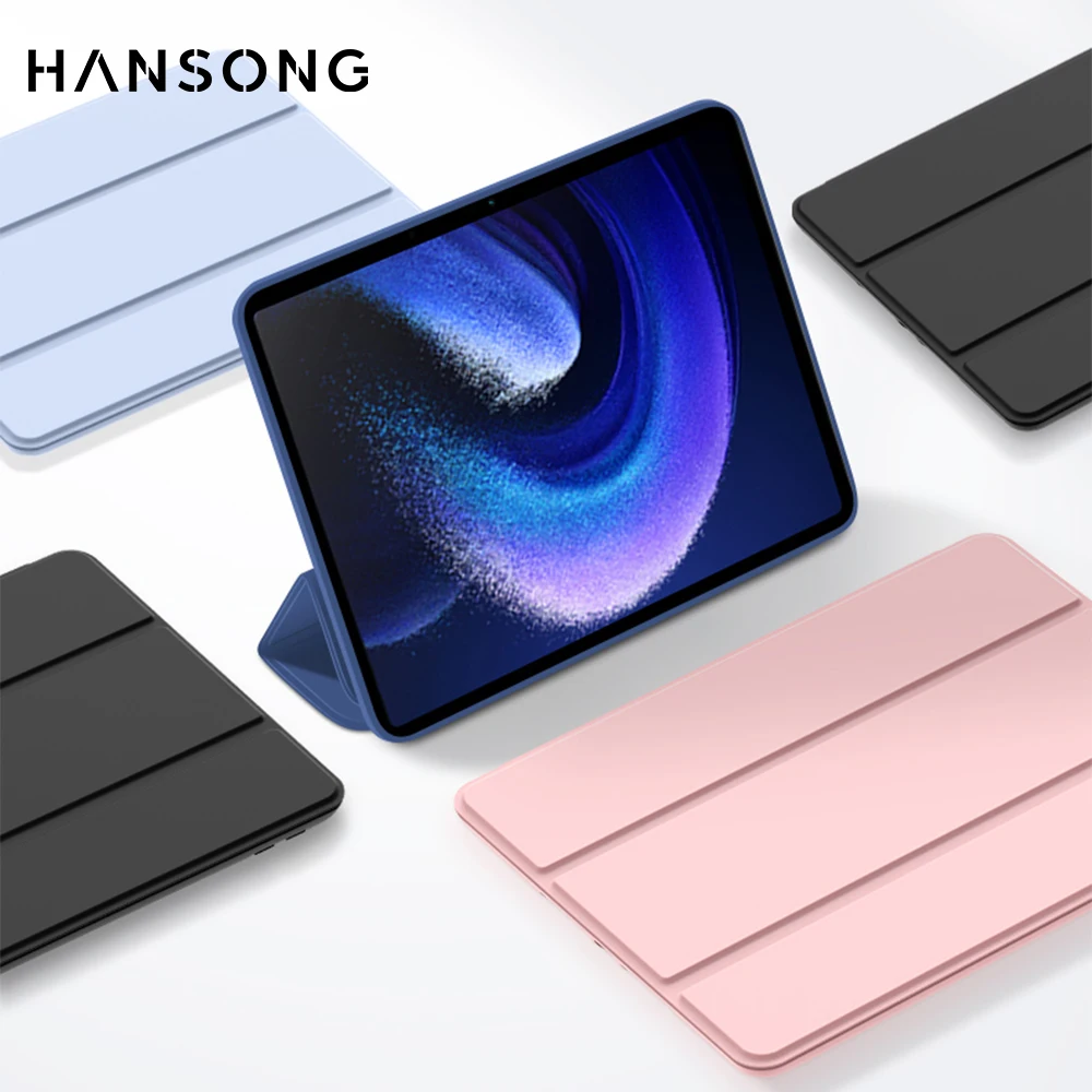For Xiaomi Pad Case for Mi Pad 5 & 5 Pro 11" Flip Stand PU Protective Cover for Mi Pad 6 & 6 Pro 11" Redmi Pad 10.61" SE 11 Case