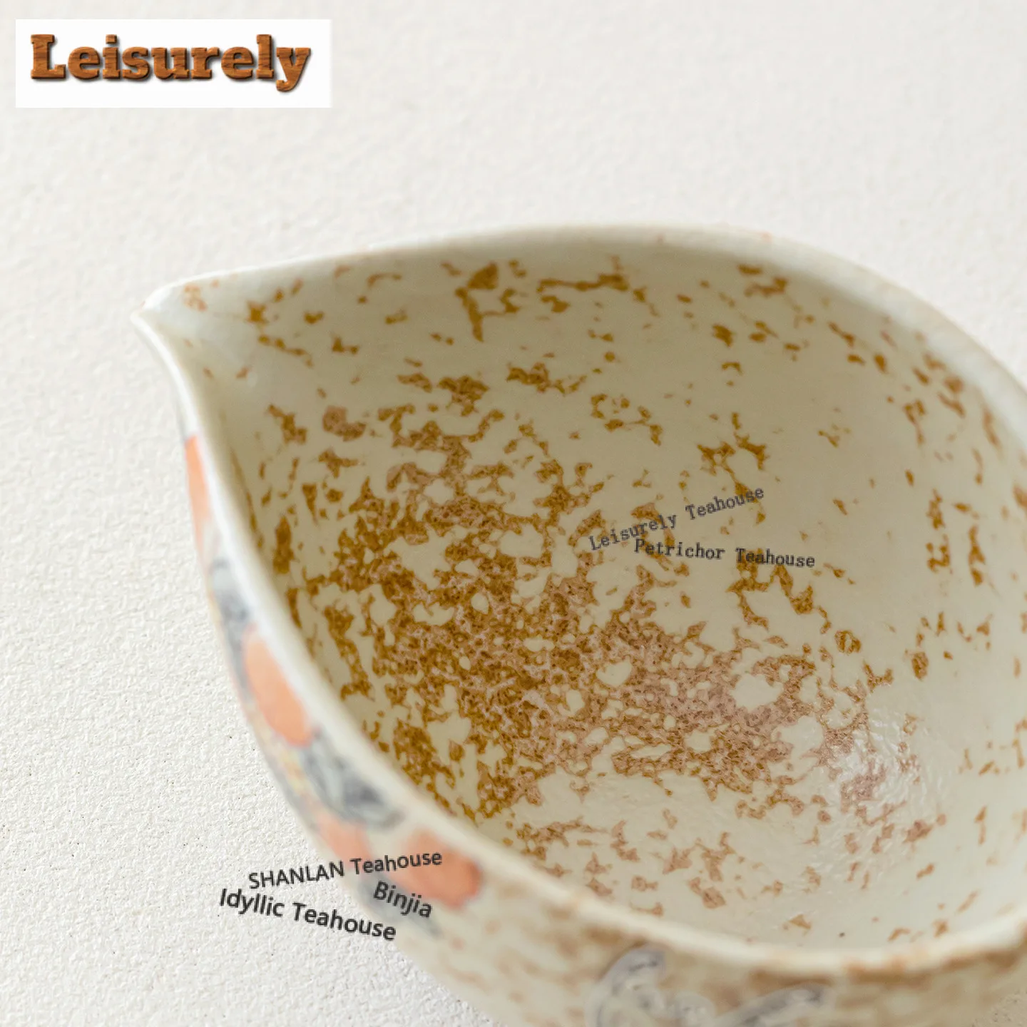 200ml Caramel Glaze Peach Butterfly Tea Pitcher Tea Divider Cha Hai Dispenser Justice Cup Fair Mug Chinese Tea Set Supplies Gift