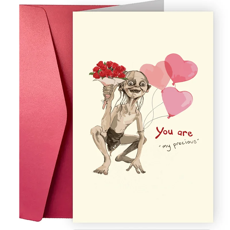 Dachshund Valentine Card Front