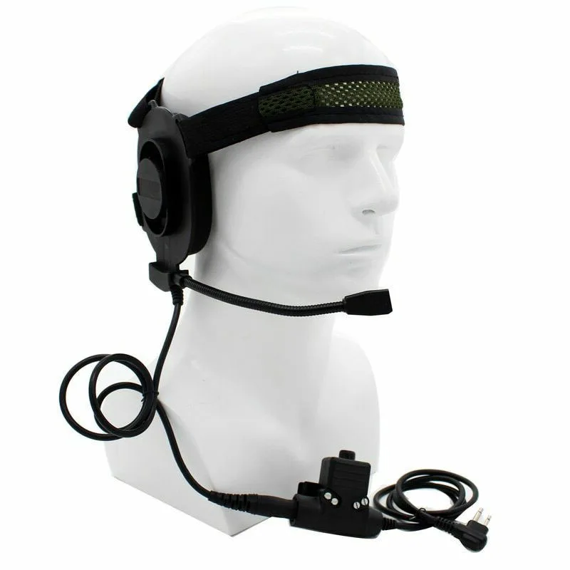 HD01 Z Tactical Bowman Elite II Headset with U94 PTT for Motorola CP040 CP140 GP68 GP88 GP88S GP300 GP3188 EP450 CLS1110 Radio