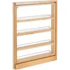 Pullout Shelf Organizer for Base Kitchen or Bathroom Cabinets, Wood Filler Pantry Storage or Spice Rack, Maple, 3" x 23" x 30" 1