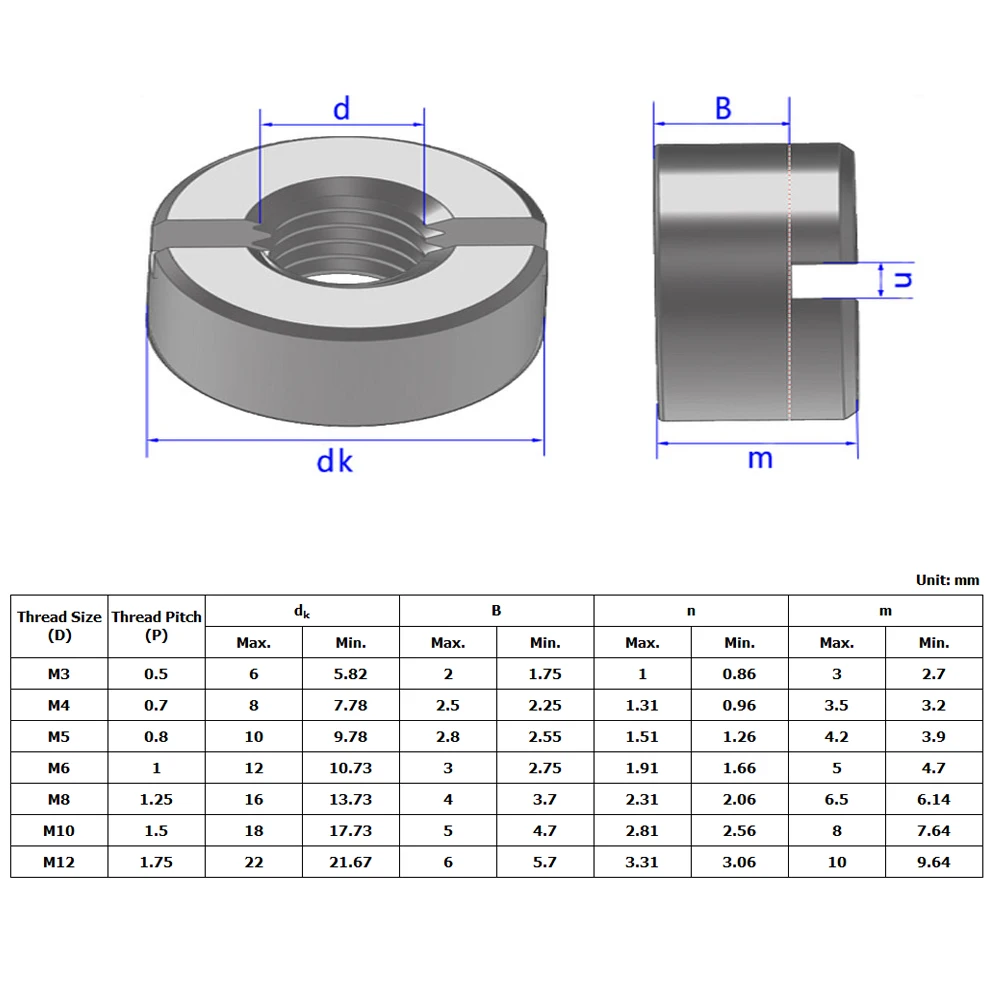 2pcs~10pcs  304 Stainless Steel Slotted Round Nuts End Face With Groove  Round Nut M3 M4 M5 M6 M8 M10 M12 images - 6