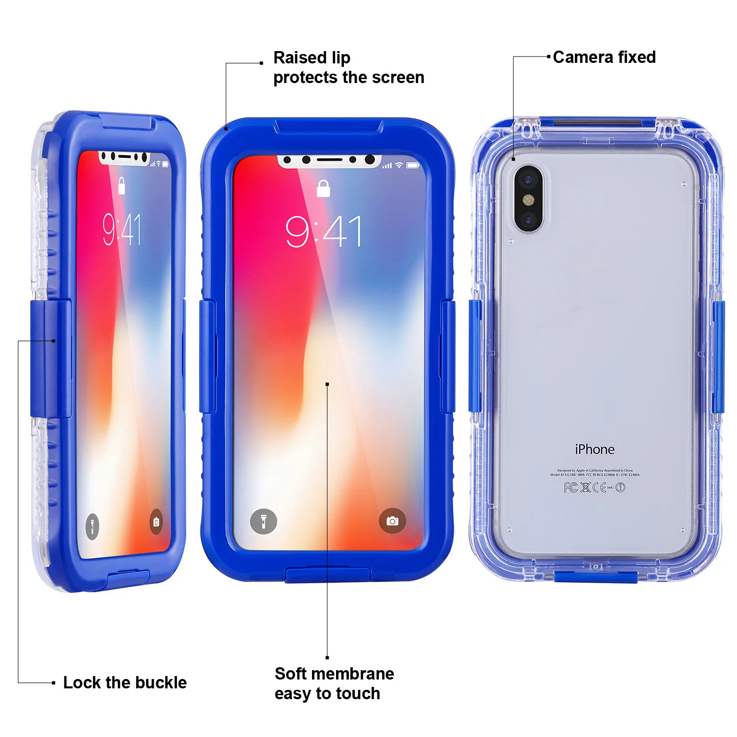 For VIVO X50 X60 Pro Plus iQOO Z1 V20 Y50 Y72 Y3S Waterproof