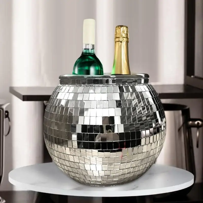 

Дискотека с зеркальным ведром для льда, ванна для напитков для паритетов, кемпингов, на открытом воздухе