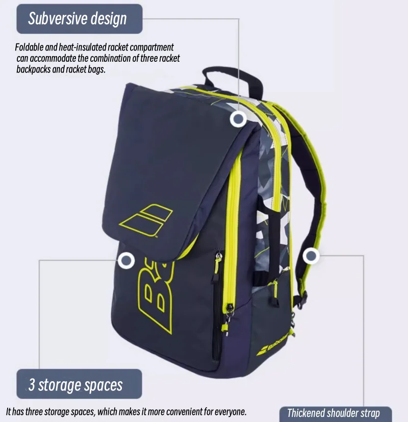 Original Babolat Tennis Racket Bag AERO Series Tennis Bag For 6/12 Racquets Tennis Backpack Sport Bag Mochila Raqueteira Tenis 2