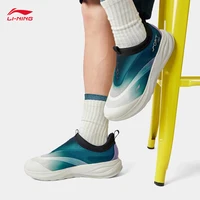 LI-NING SOFT GO 2 chaussures de marche pour hommes sans lacet doux talon épais confortable portable chaussures de ville AGLV005 3