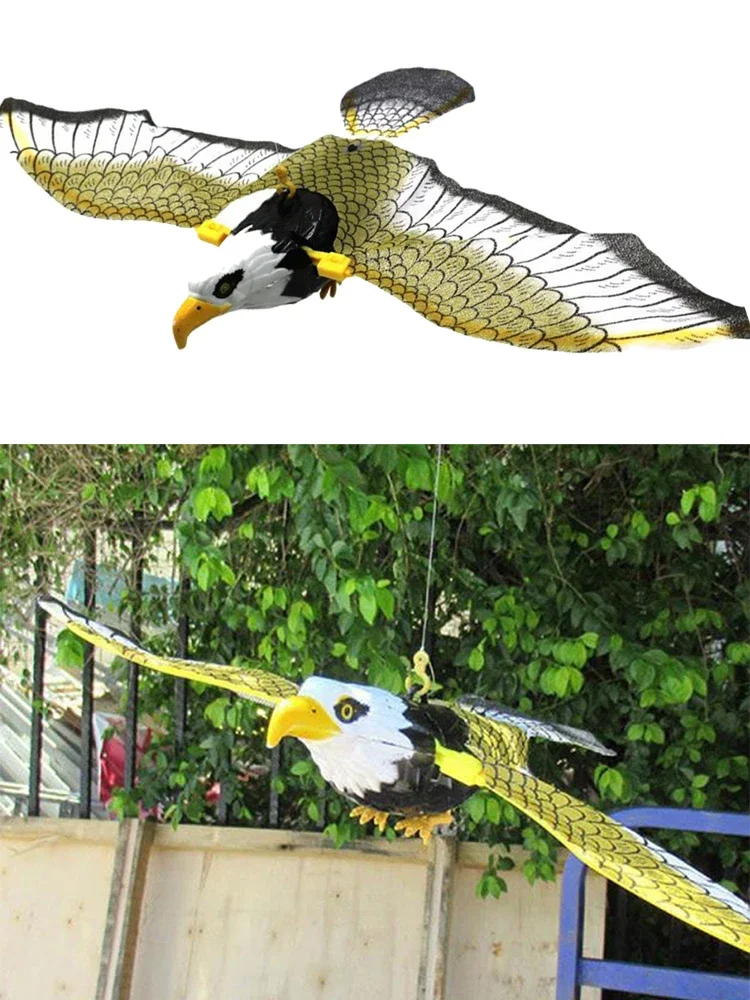 Emulation Flying Bird Hawk Scarer New Deterrent Repellent Hunting Garden Decoy Hanging Eagle Drive Bird Kite Bird Repellent