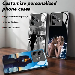 Personalized Mirror Glass Phone Case with Custom Photo Design - Realme GT Neo 3 (Black)