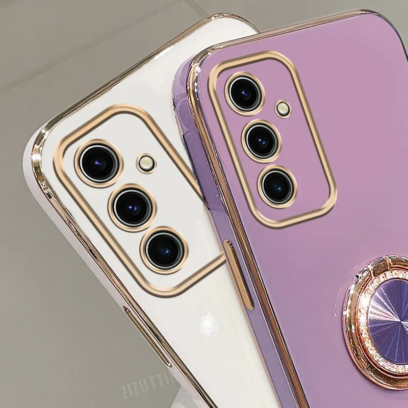 Luxury Crystal Strap Lanyard Circle Phone Holder Case