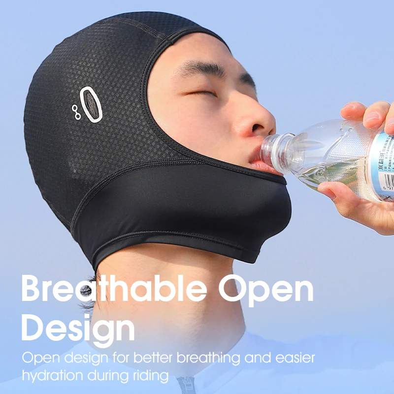 WEST BIKING Summer Cycling Cap Anti-UV Motorcycle Balaclava Ice Silk Sun Protection Sports Headwear Outdoor Bicycle Fishing Hat 3