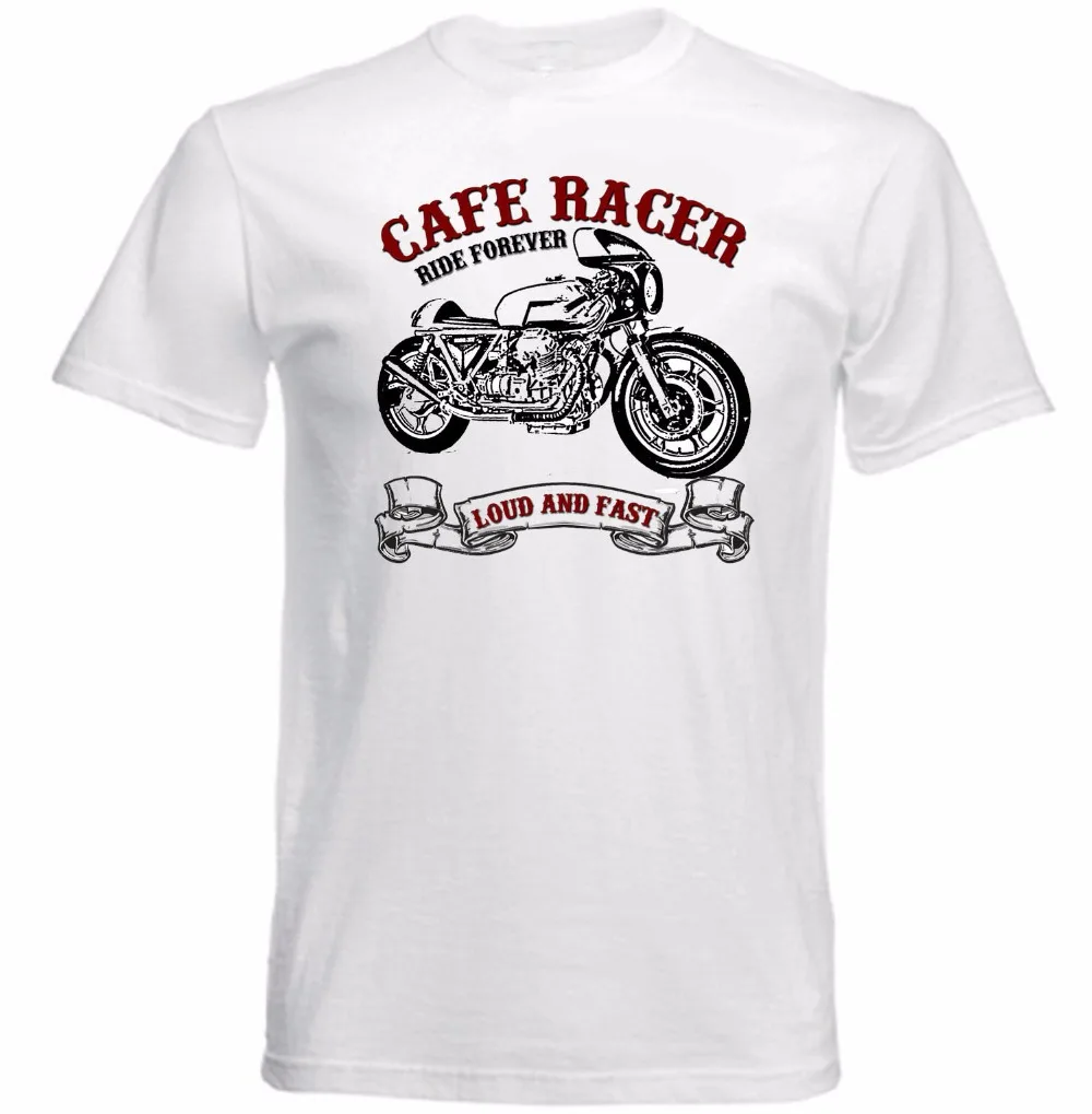 

Новинка, креативная футболка с надписью и принтом, винтажные итальянские мотоциклетные футболки для Кафе Racer 1000, Новые Классические хлопковые крутые футболки