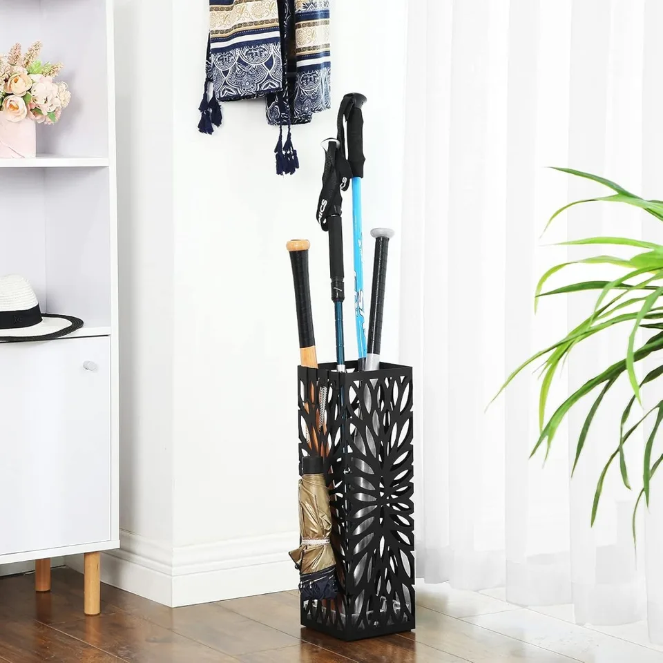 Steel Square Umbrella Stand Organizer for Home Office