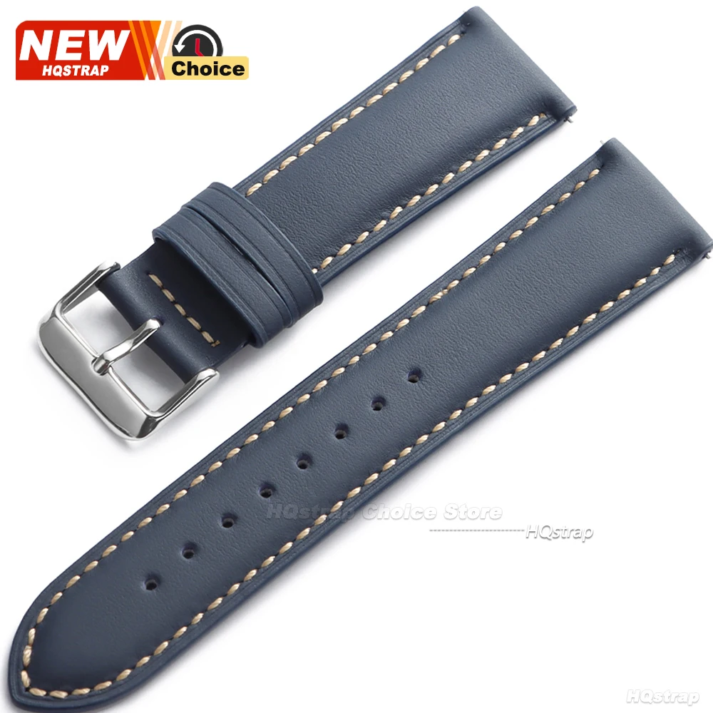 Vintage Matte Leather Smartwatch Strap - Universal Quick Release Bracelet