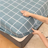 Drap-housse en coton avec bandes élastiques, housse de matelas réglable antidérapante pour lit Double King, antidérapant, 140x200 160x200 200x200cm 3