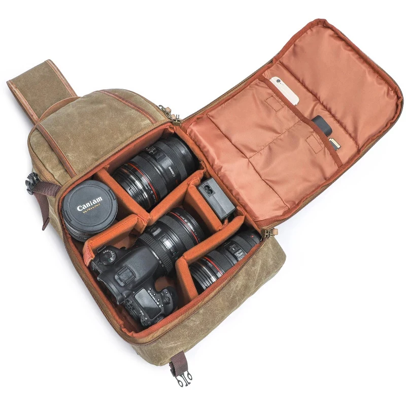 Viaggi Trasporta La Cassa Retro Canva Sacchetto Della Macchina Fotografica Photo Zaino Del Computer Portatile Della Copertura Per Leica Q2 Cl Sl2-S Ap