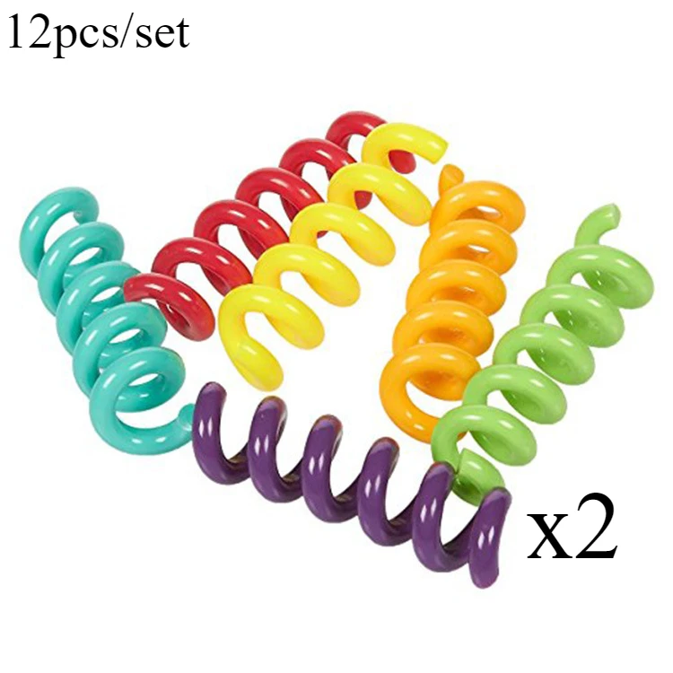12pcs/set Creative Silicone Wine Glass Markers Colorful Reusable Cup Tags for Party Wedding Non-Slip Drink Identifiers