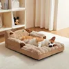 Puppy Bed Accessories Dog Pet Large Dogs Baskets Basket Medium Supplies Beds Fluffy Small Blanket Pets Products Cats Kennel Sofa