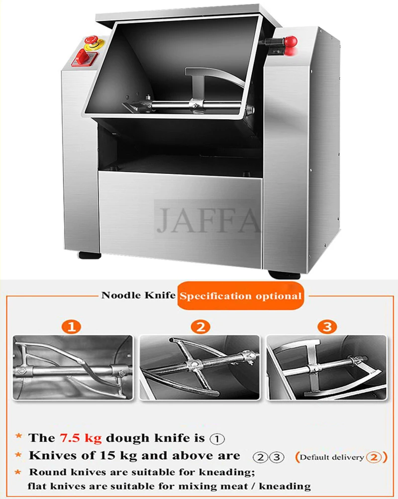 Description Picture 6 of itemElectric Dough Machine Stainless Steel Commercial Cream Egg Whisk Mixer Processor Kitchen Food Stand Blender
