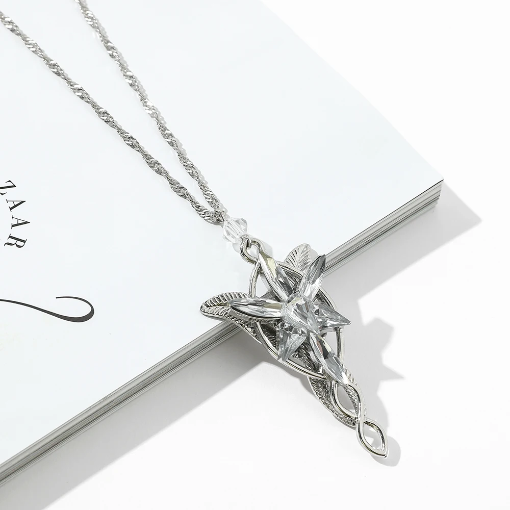 Herr Ringe Halskette Elf Prinzessin Arwen Twilight Stern Anhänger Halsketten für Frauen Halsband Schmuck Geschenk – Detail 4