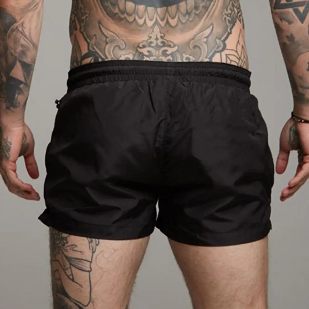 

Summer Sports Shorts Men's Quick-dry Outdoor Sports Shorts with Zipper Pocket Drawstring Waist for Running Fitness Workouts