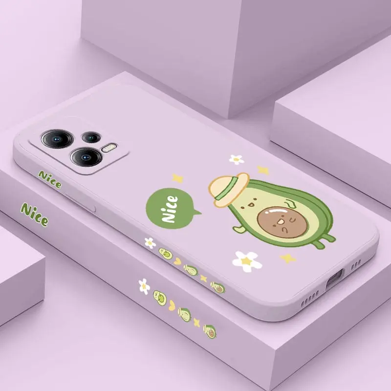 Custodia In Silicone Per Bambola Avocado Per Xiaomi Poco X5 X4 X3 X4 Pro X3 Pro X3 Nfc X3 Gt X4 Gt M5 M4 M3 M4 Pro F4 F4 Gt Cover